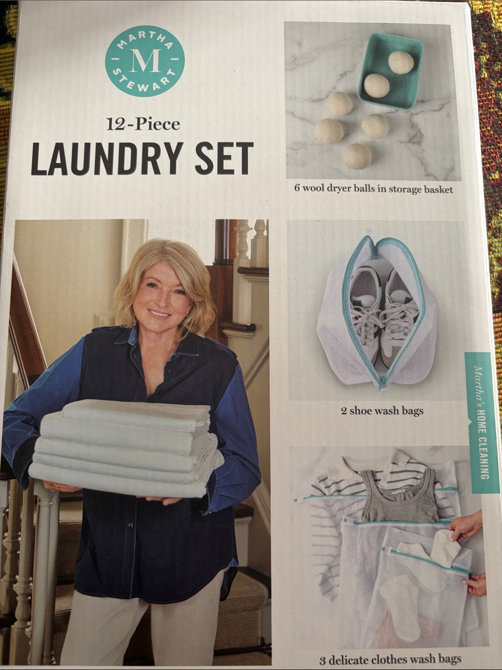 🌴Martha Stewart White Laundry Set- wash bags, shoe wash bags & wool dryer balls